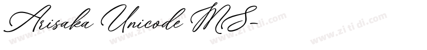Arisaka Unicode MS字体转换